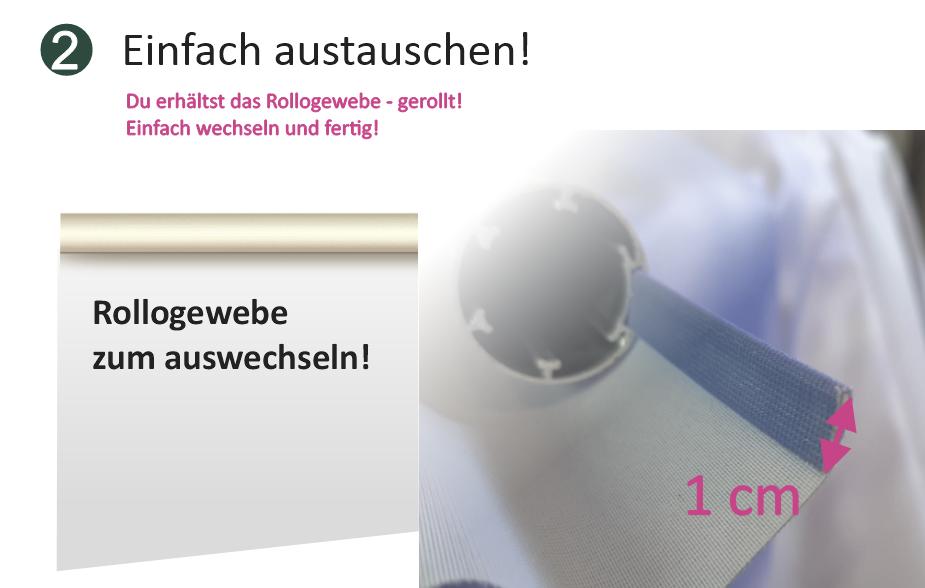 Duschrollo einfach austauschen! 